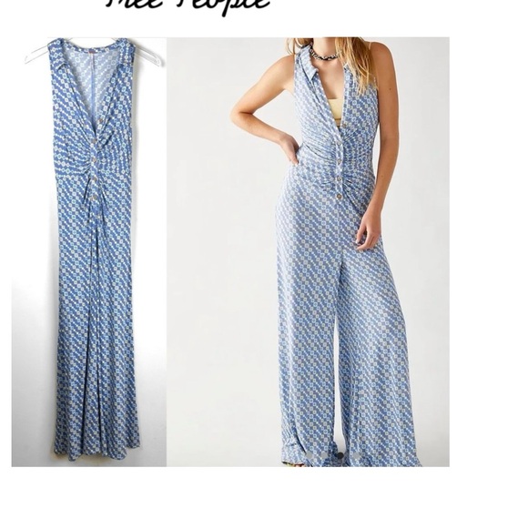New without tags Free People Size Small
Shayla Jumpsuit Halter style 
Wide Leg - Picture 10 of 10